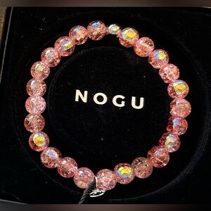 🩷🩷 .925 Sterling Silver x Magenta Meringue Bubble Glass Bracelet 🩷🩷